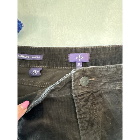 NYDJ Barbara Bootcut Corduroy Pants Black Size 16‎ - Picture 2 of 11